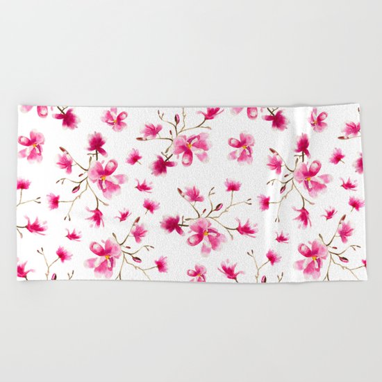 Magnolia blossom Beach Towel