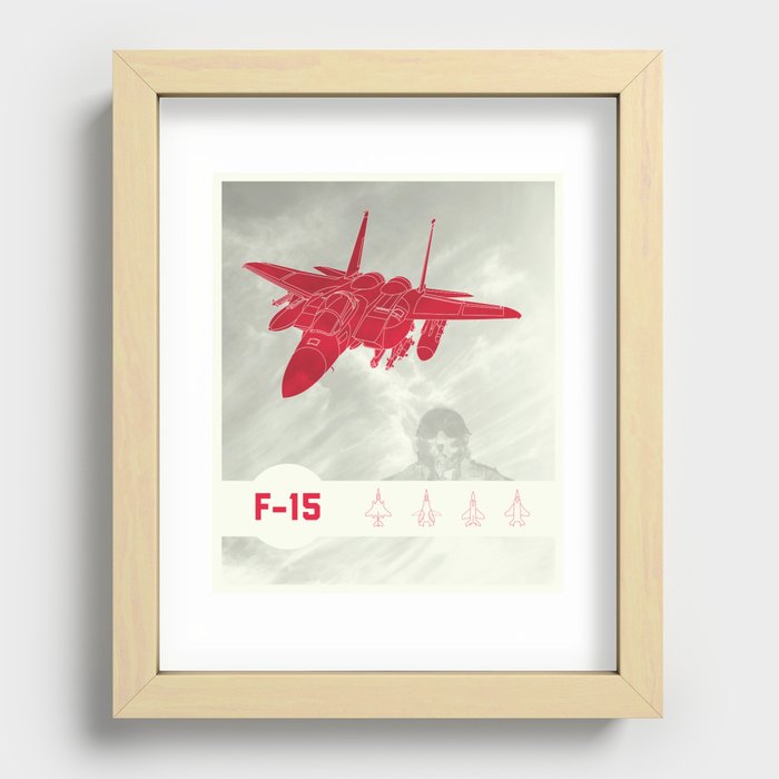 F-15 Recessed Framed Print