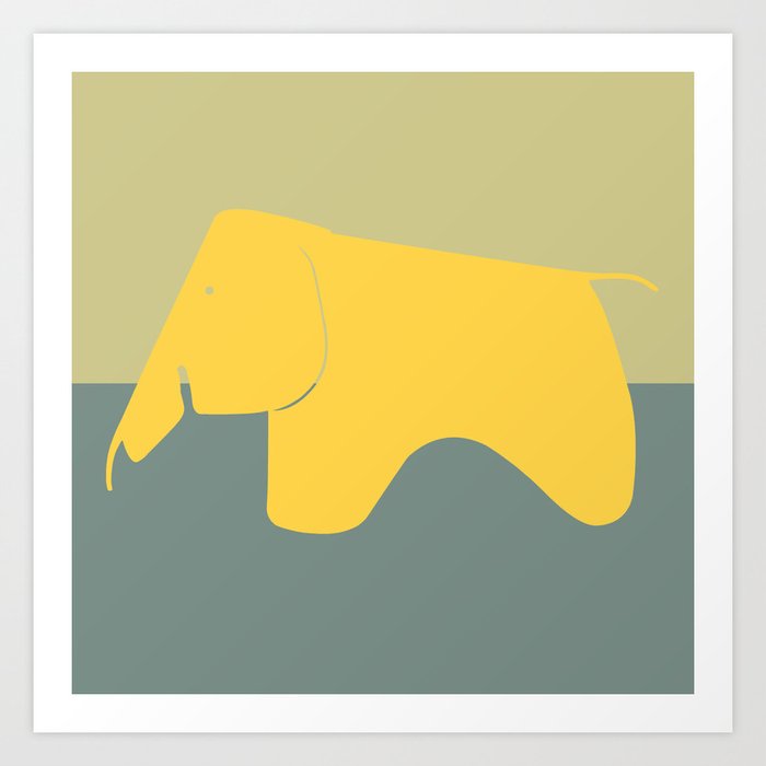 Eames Elephant Art Print