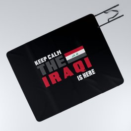 Keep Calm Iraq flag design Picnic Blanket
