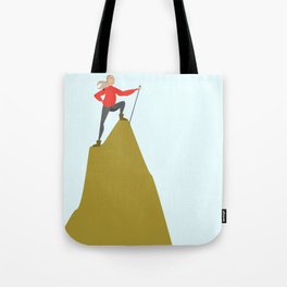 Mountain Woman Illustration Tote Bag