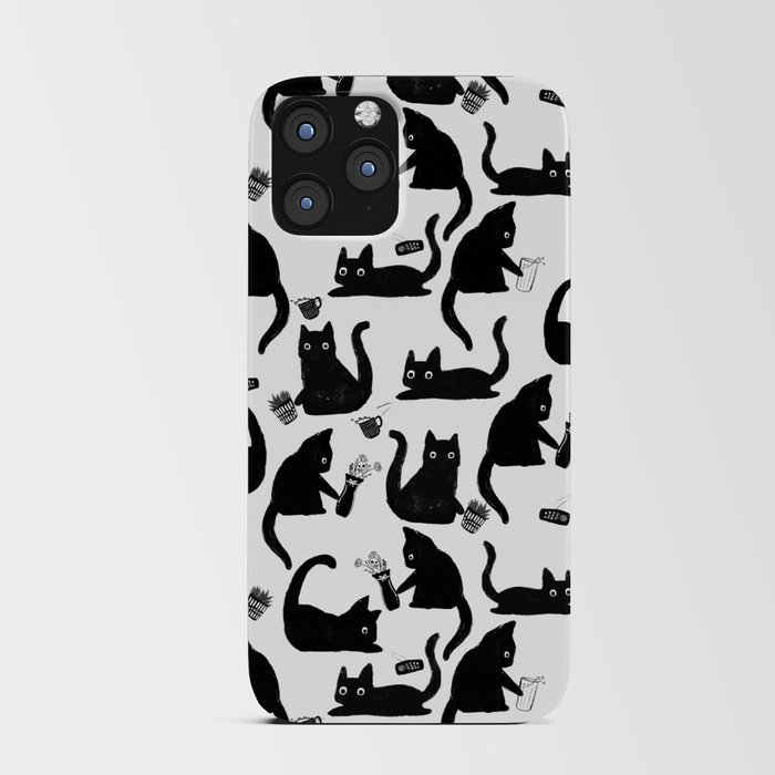Bad Cats Knocking Stuff Over iPhone Card Case