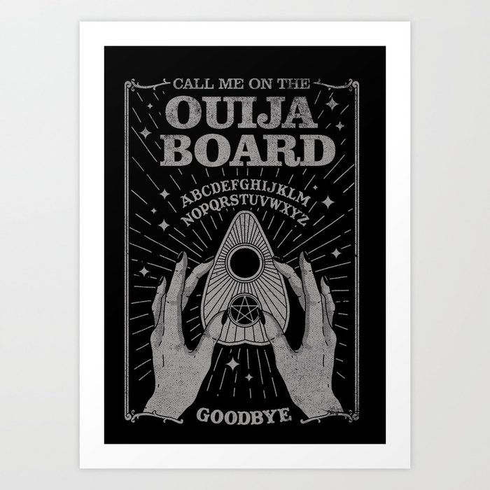 Ouija Board Art Print