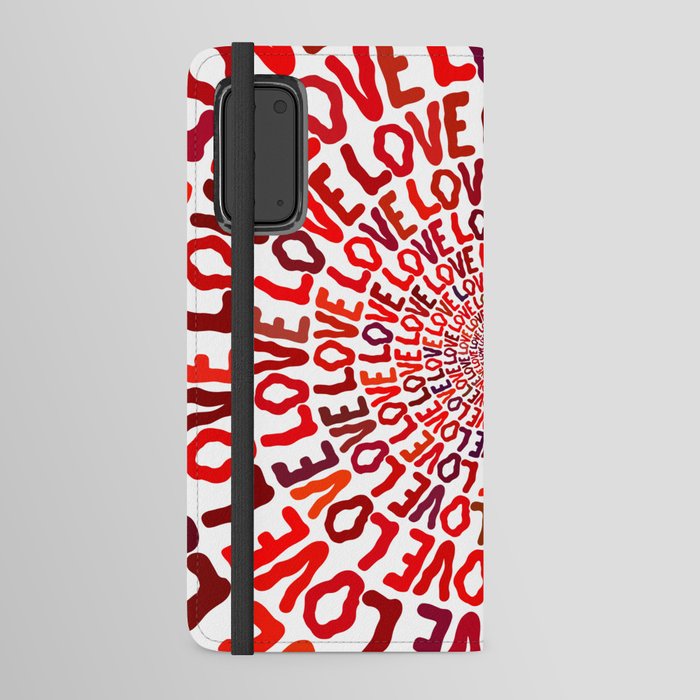 Red LOVE Android Wallet Case