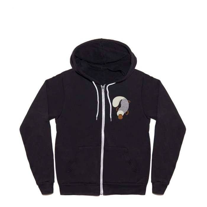 Whimsical Platypus Full Zip Hoodie