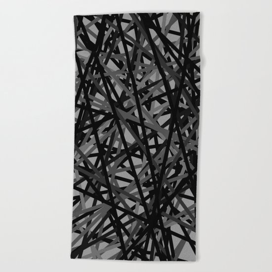 Kerplunk Extended Black and White Beach Towel