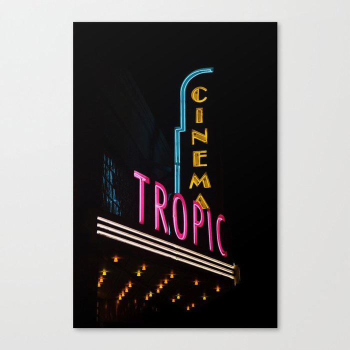 Tropic Cinema Canvas Print