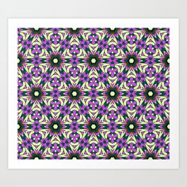 Abstract color pattern in the form of a multicolored mosaic with elements of lace and floral ornament. Vintage illustration.  Art Print | Decorative, Homedecor, Design, Eastern, Dress, Ethnic, Creative, Background, Elegance, Boho 