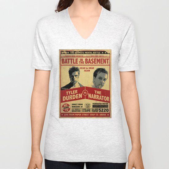 Fight Club Fight Poster Unisex V-Neck