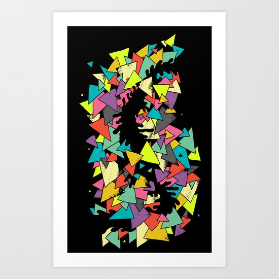 Triangles Art Print