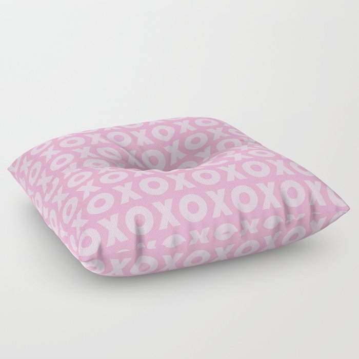 Pink XOXO Pattern Floor Pillow