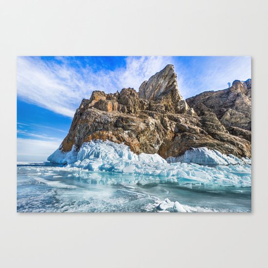 Sleeping dragon. Lake Baikal, island Olkhon Canvas Print