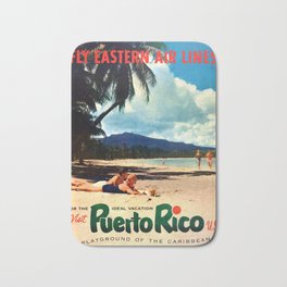 decor Puerto Rico USA Fly Eastern Air Lines Bath Mat | Plakat, Rico, Affiche, Tourisme, Travel, Poster, Graphicdesign, Air, Decor, Usa 