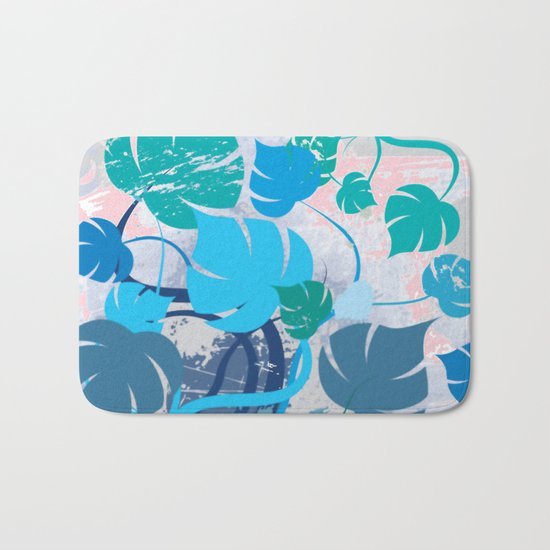 Monstera cavalcade Bath Mat