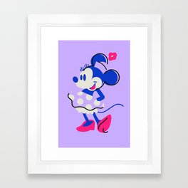 "Minnie Mouse" by Sabrena Khadija Framed Art Print