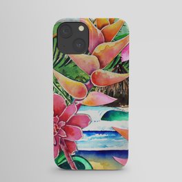 Tropical Surf Collage iPhone Case