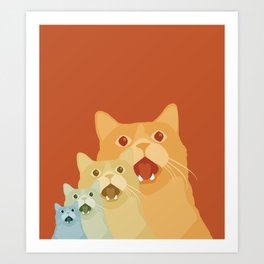 Shock and Awww Art Print