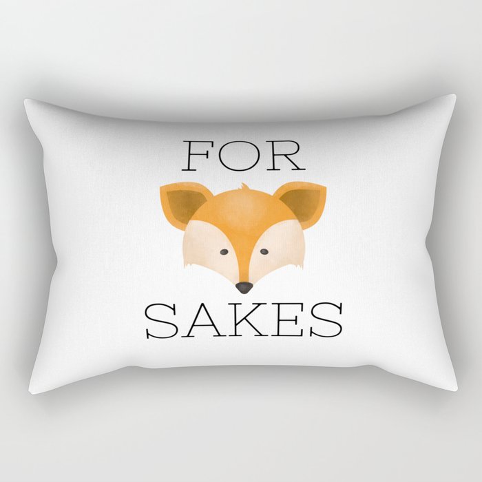 For Fox Sakes Rectangular Pillow