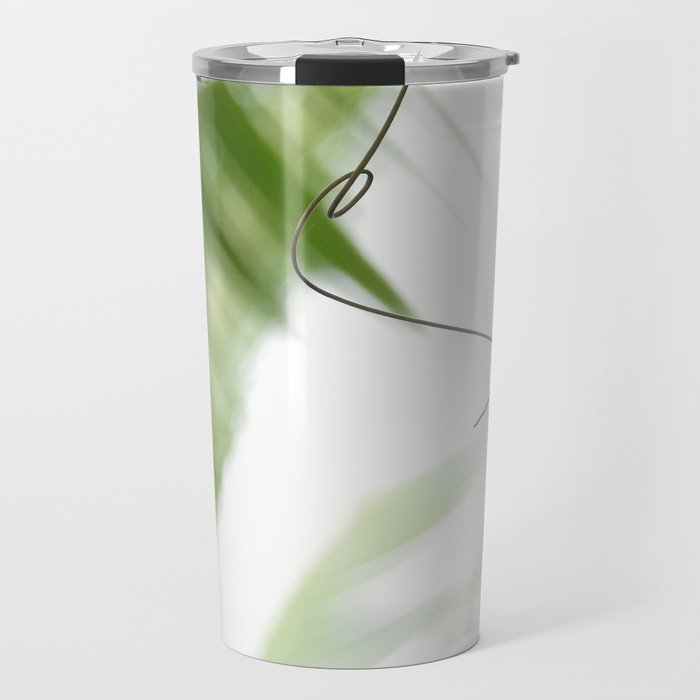 Peaceful green shades of graceful nature Travel Mug