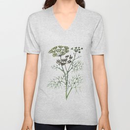 watercolor flower 2 . art V Neck T Shirt