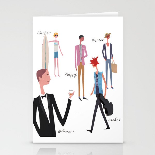 Men's fashion Stationery Cards