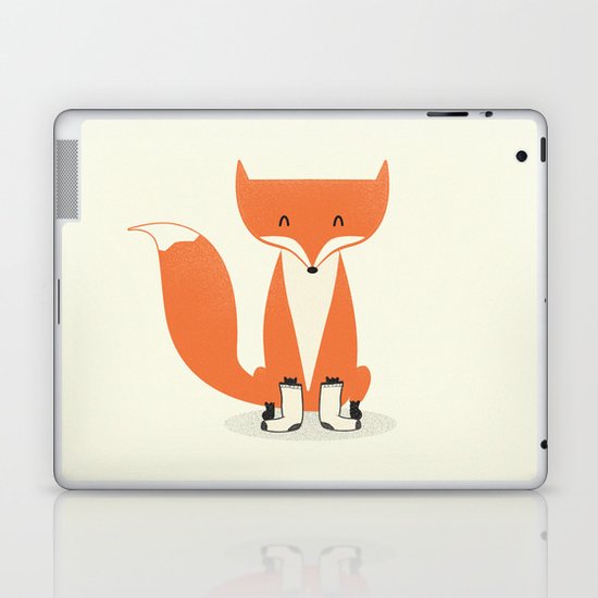 A Fox With Socks Laptop & iPad Skin