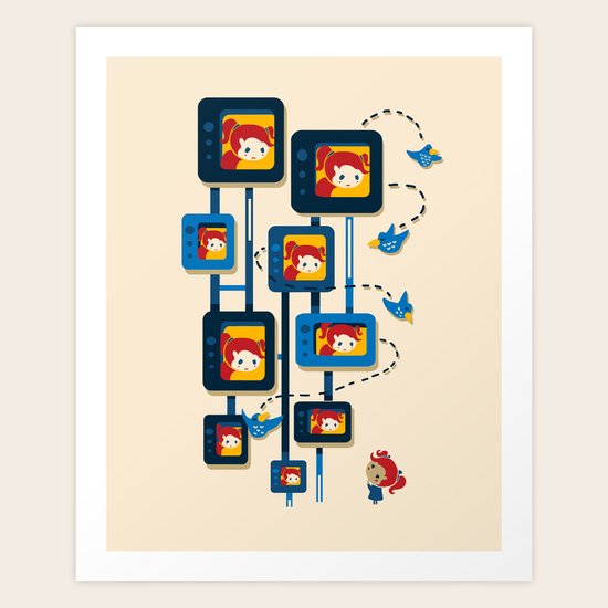 Me, Myself, and Some Birds Art Print