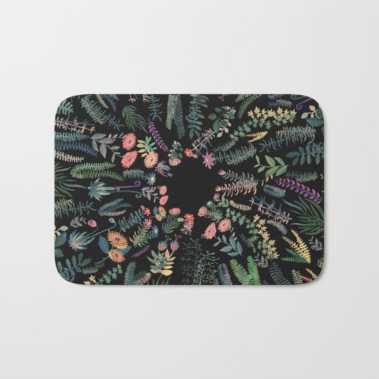 focus flowers Bath Mat