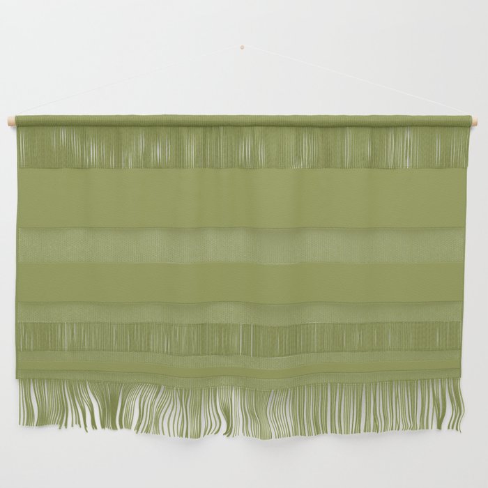 Dark Green-Brown Solid Color Pantone Spinach Green 16-0439 TCX Shades of Green Hues Wall Hanging