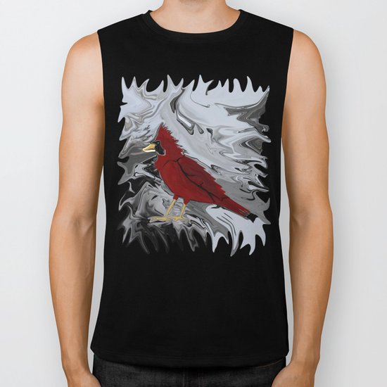 Crystal Cardinal Biker Tank