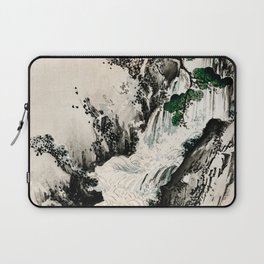Waterfall Traditional Japanese Landscape Laptop Sleeve