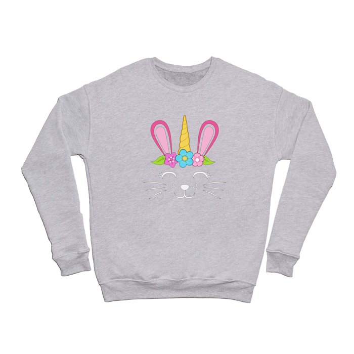 Easter Bunny Unicorn Easter Egg Eggs Funny Gift Crewneck Sweatshirt