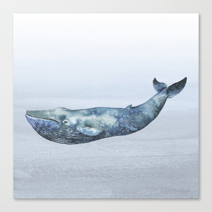 Deep Sea Whale Canvas Print