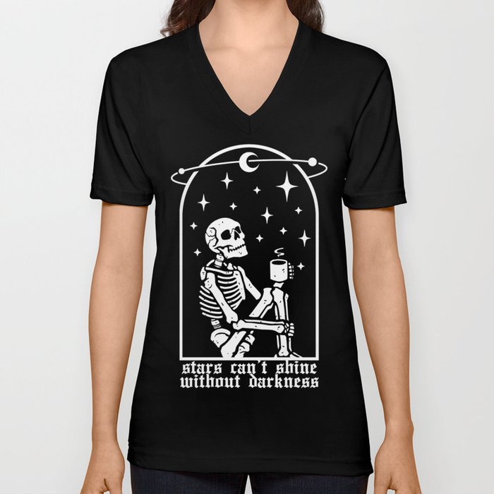 Stars Can't Shine Without Darkness V Neck T Shirt