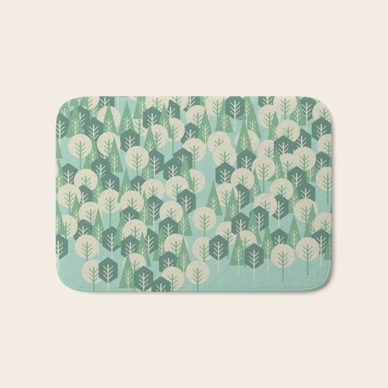 Geometric Woods Bath Mat