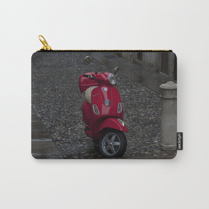 Red Vespa Carry-All Pouch