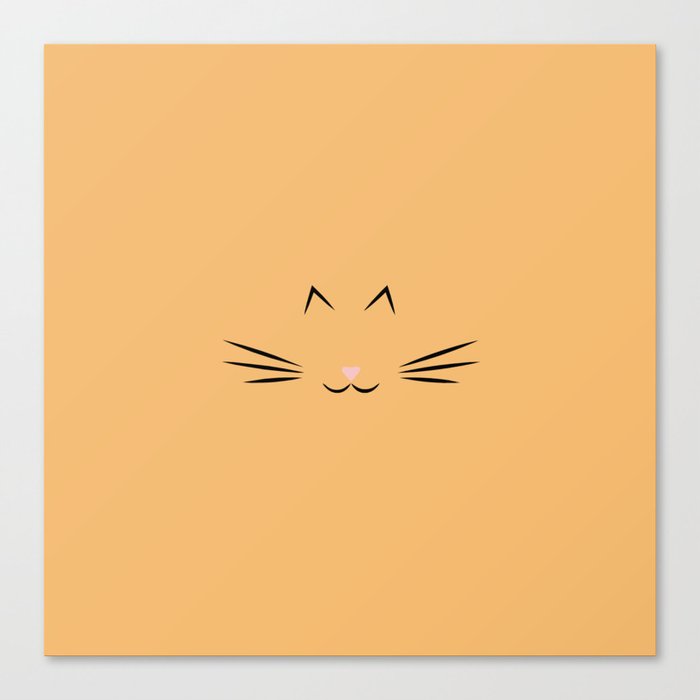Feline Fine- Orange Canvas Print