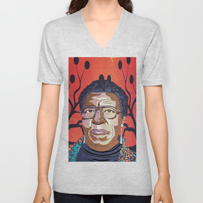 Octavia Butler Portrait V Neck T Shirt
