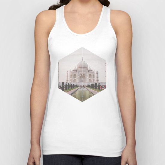 Taj Mahal - Geometric Photography Unisex Tank Top