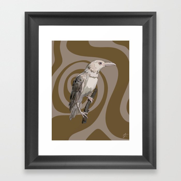 The White Raven Framed Art Print