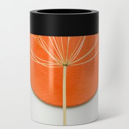 Orange circle and dried flower Can Cooler