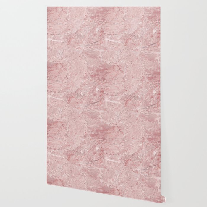 Blush Pink Marble Wallpaper By Naturemagick Society6