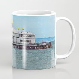 Eastbourne Pier as Digital Art Coffee Mug