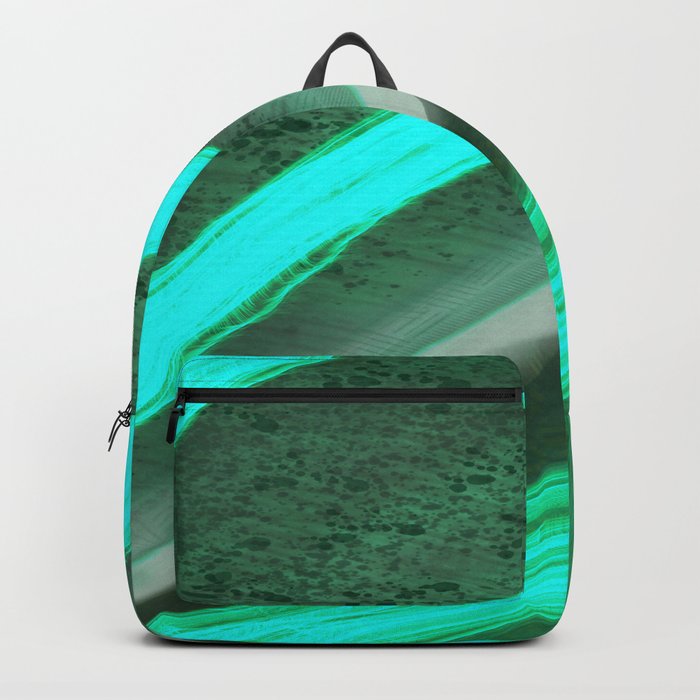 Abstract Prints: Green Astral Backpack
