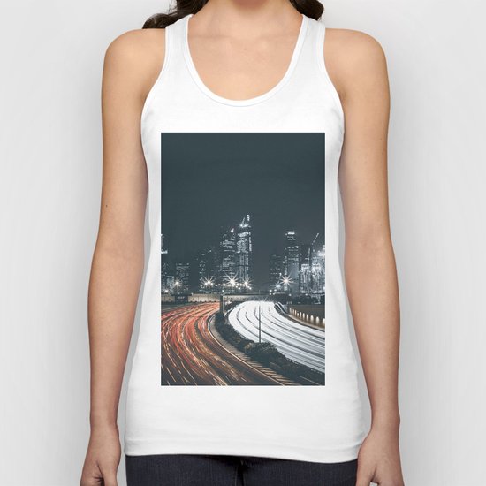 Night city long exposure Unisex Tank Top