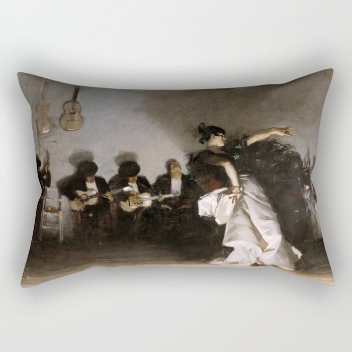 John Singer Sargent's El Jaleo Rectangular Pillow