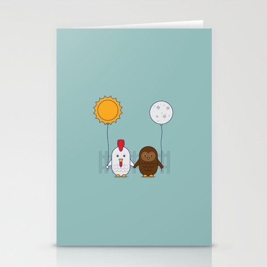 Early Bird & Night Owl Stationery Cards