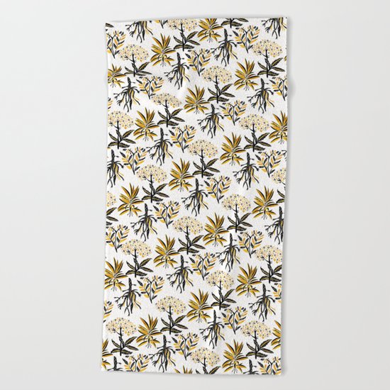 Herbal Apothecary Beach Towel