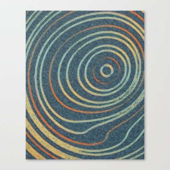 Curved Stripes Canvas Print
