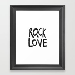 Rock&LovE Framed Art Print